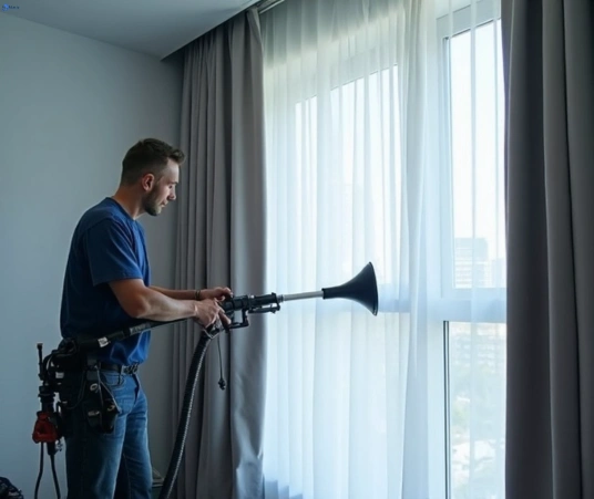 Professional commercial curtain cleaning process equipment Matty Curtain Cleaning seddon-vic