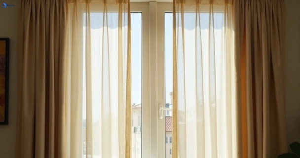 Dull dusty drapes in seddon-vic before professional cleaning